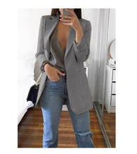 Load image into Gallery viewer, Slim-fit cardigan blazer
