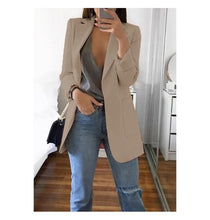 Load image into Gallery viewer, Slim-fit cardigan blazer
