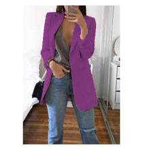 Load image into Gallery viewer, Slim-fit cardigan blazer
