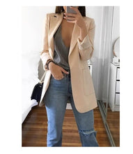 Load image into Gallery viewer, Slim-fit cardigan blazer
