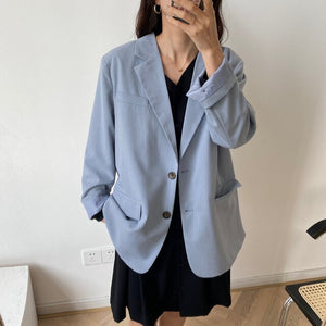 2020 New Pure Color Elegant Women Blazer